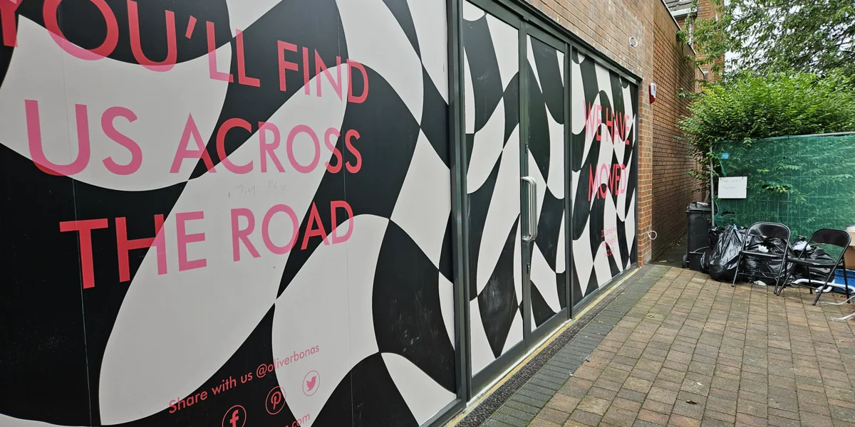 Completed shop front recoating at 200 Degrees Coffee Nottingham by Vanda Coatings