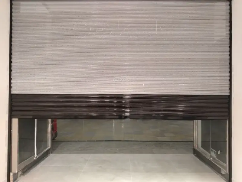 Roller shutter door after professional recoating