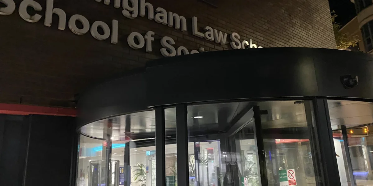 On-site paint spraying at the University of Nottingham by Vanda Coatings