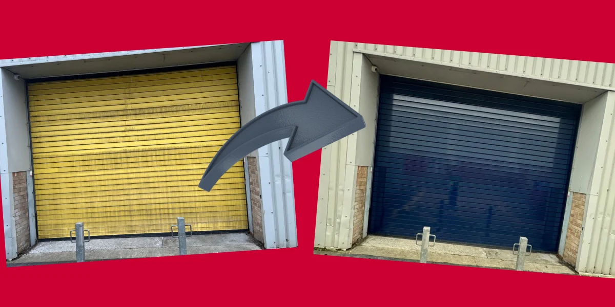 Roller shutter door recoating case study